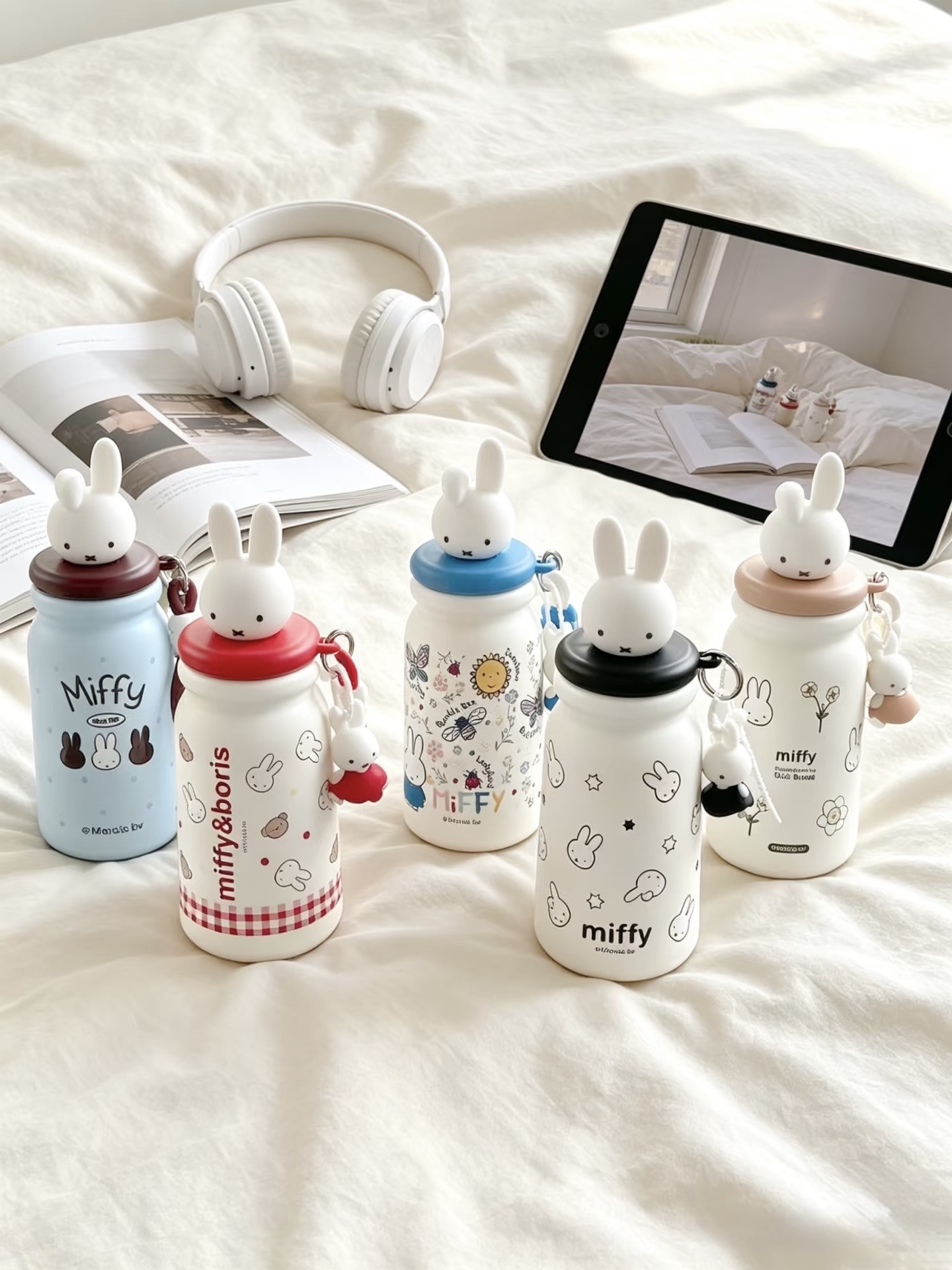 【預購】米菲兔 Miffy 立體 公仔 牛奶 保溫杯 水壺 500ML