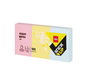 得力 A01103 可再黏告事貼  1-1/2" x 2"  (三色) 508483620