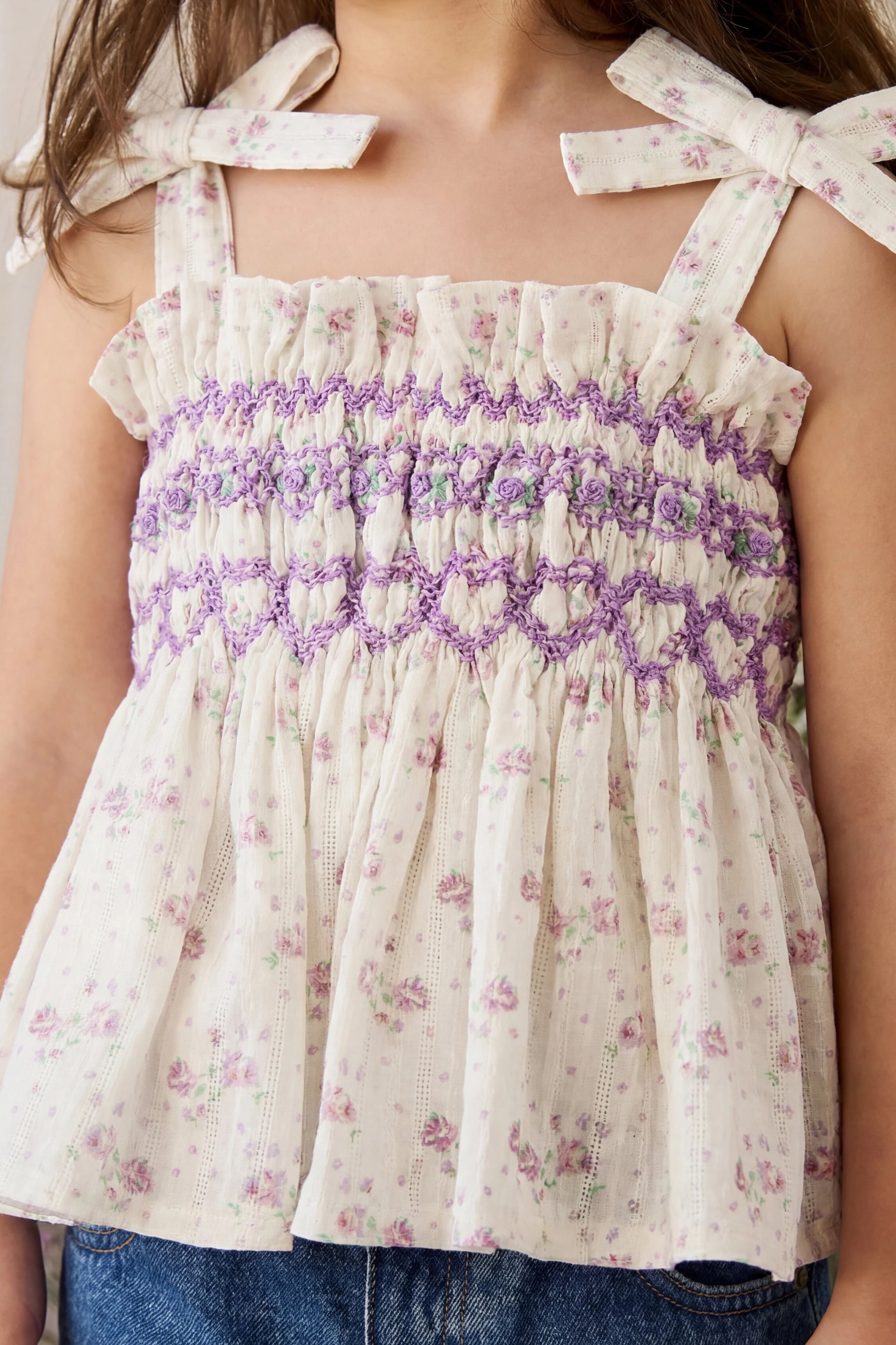 【預購】JAMIE KAY -Organic Cotton Carine Top（Molly Lilac）