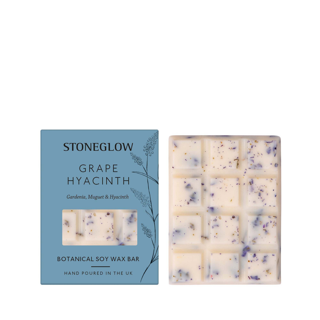 STONEGLOW The Walled Garden - Grape Hyacinth Scented Botanical Soy Wax Melt Snap Bar