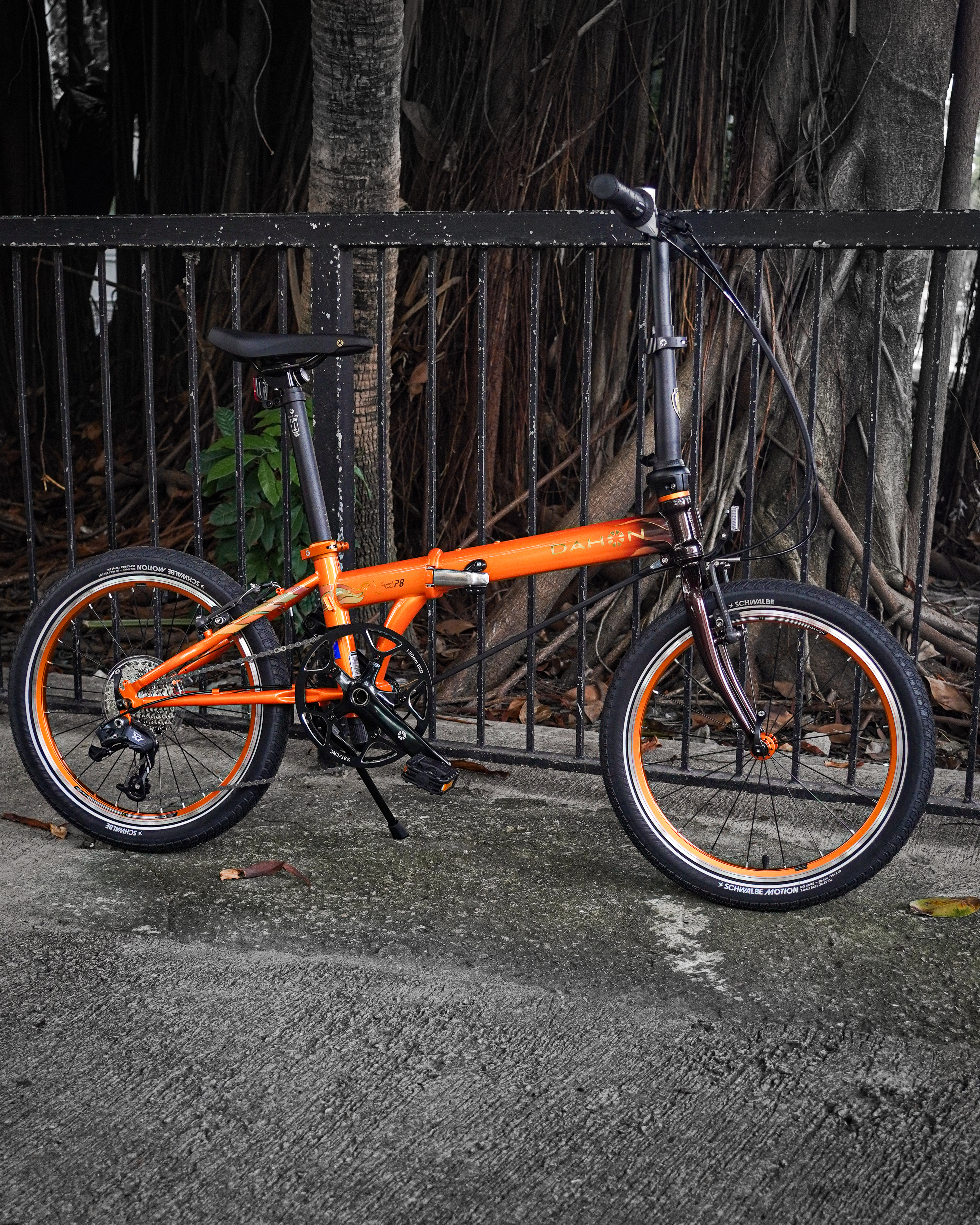DAHON SPECIAL EDITION P8 紀念版摺疊車 (KBC083) 橙/深棕色【馬年限量版】