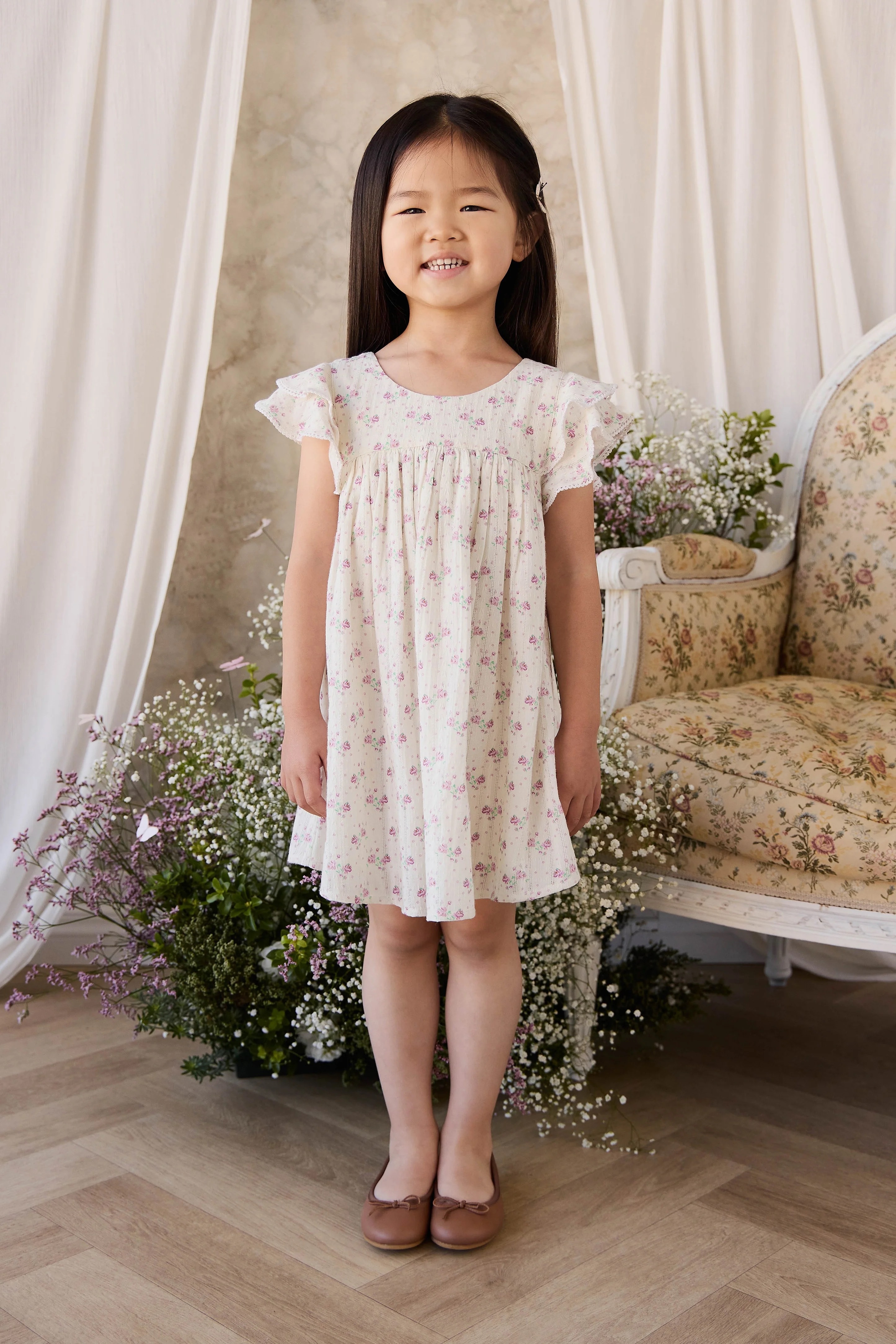 【預購】JAMIE KAY - Organic Cotton Caroline Dress（Molly Lilac）
