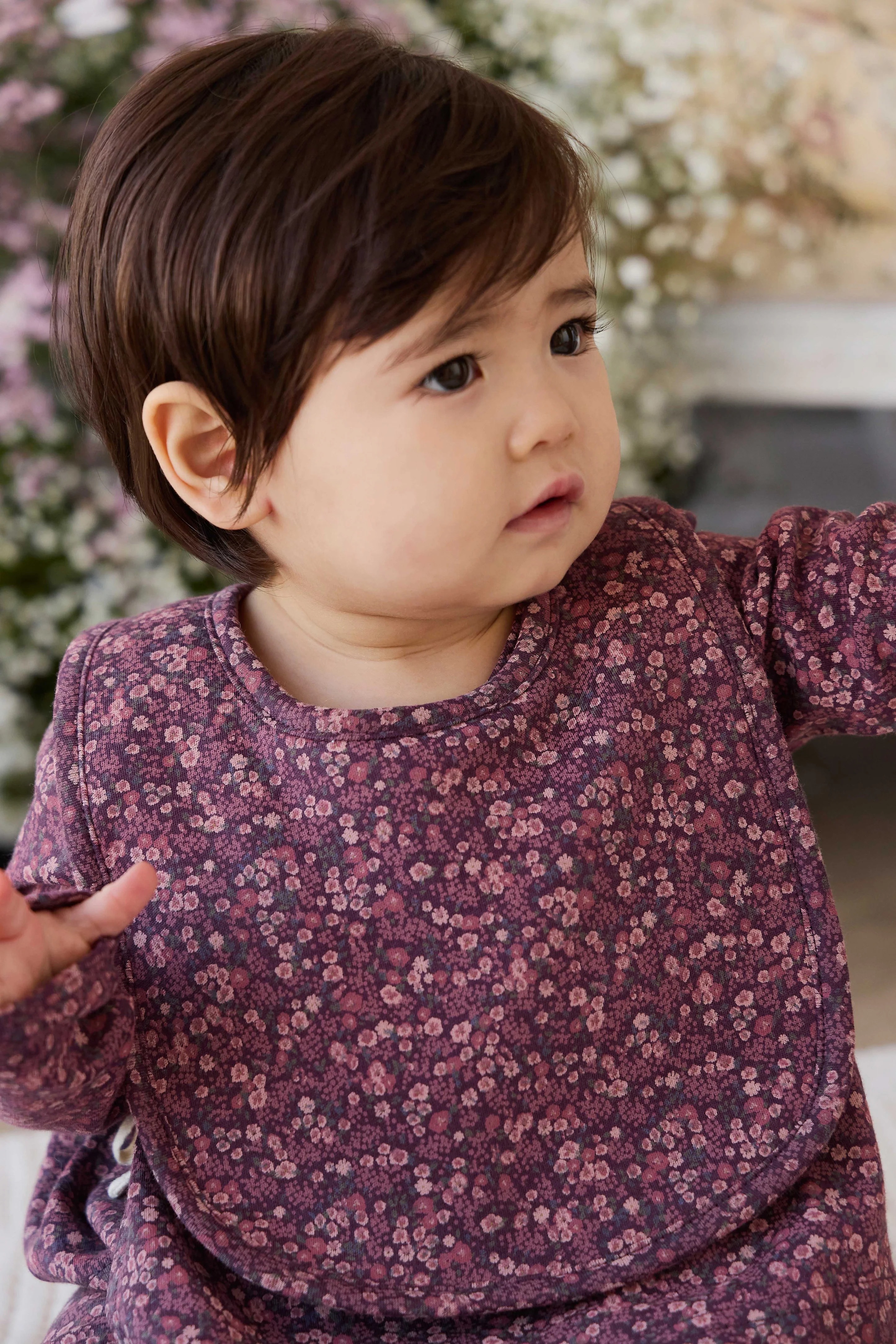【預購】JAMIE KAY -Organic Cotton Bib（Fig Floral）
