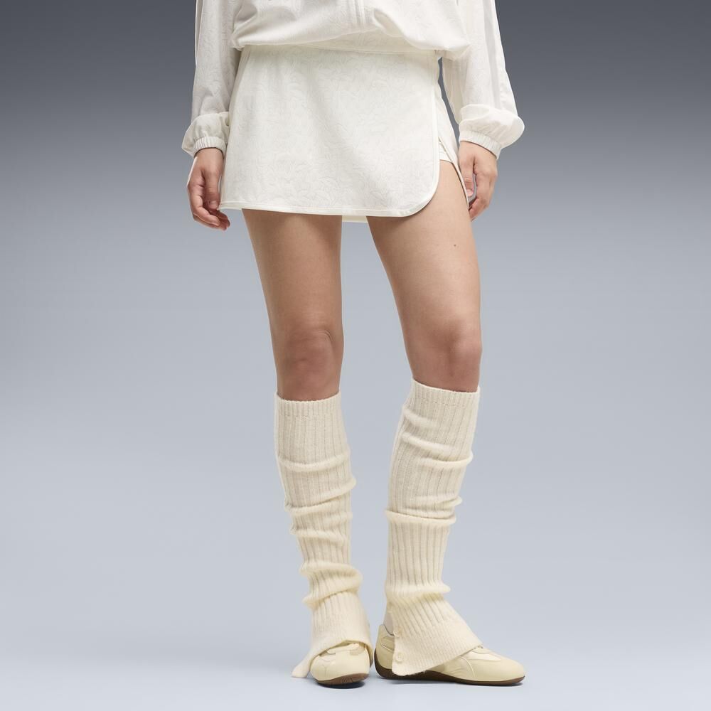 PUMA 褲裙 流行系列 T7 LACE 米白 短褲裙 女 63942787