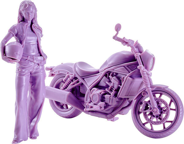 預購26/12 Max Factory代理版 1/20 PLAMAX MF-101 Rider's portrait Honda Rebel 1100 薰衣草紫 0809