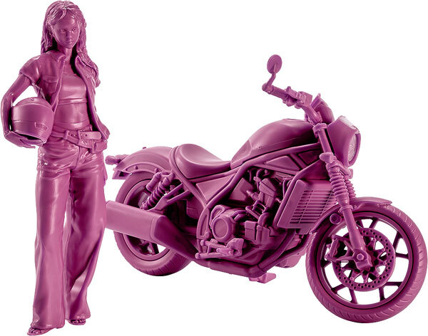 預購26/12 Max Factory代理版 1/20 PLAMAX MF-101 Rider's portrait Honda Rebel 1100 酒紅 0809