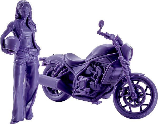 預購26/12 Max Factory代理版 1/20 PLAMAX MF-101 Rider's portrait Honda Rebel 1100 海軍藍 0809