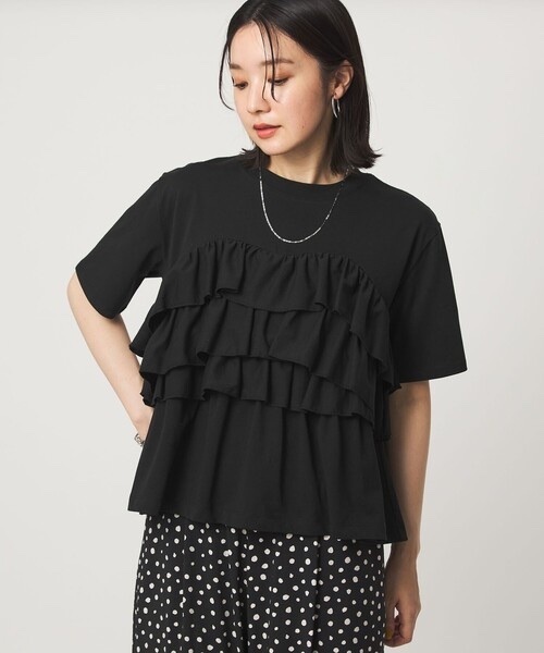green label relaxing / Frill Tee