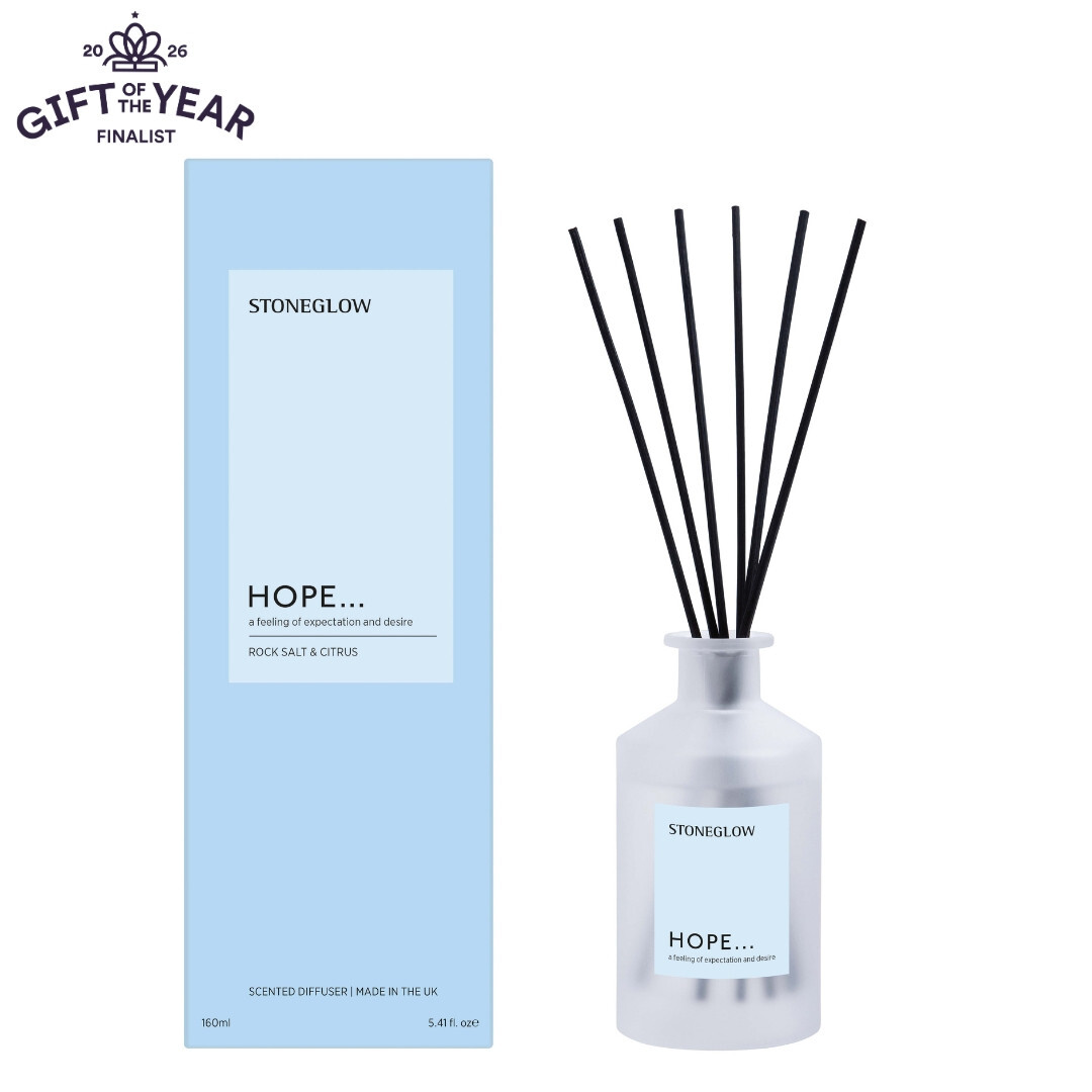 STONEGLOW Affirmations - Hope Rock Salt & Citrus Scented Reed Diffuser | 160ml