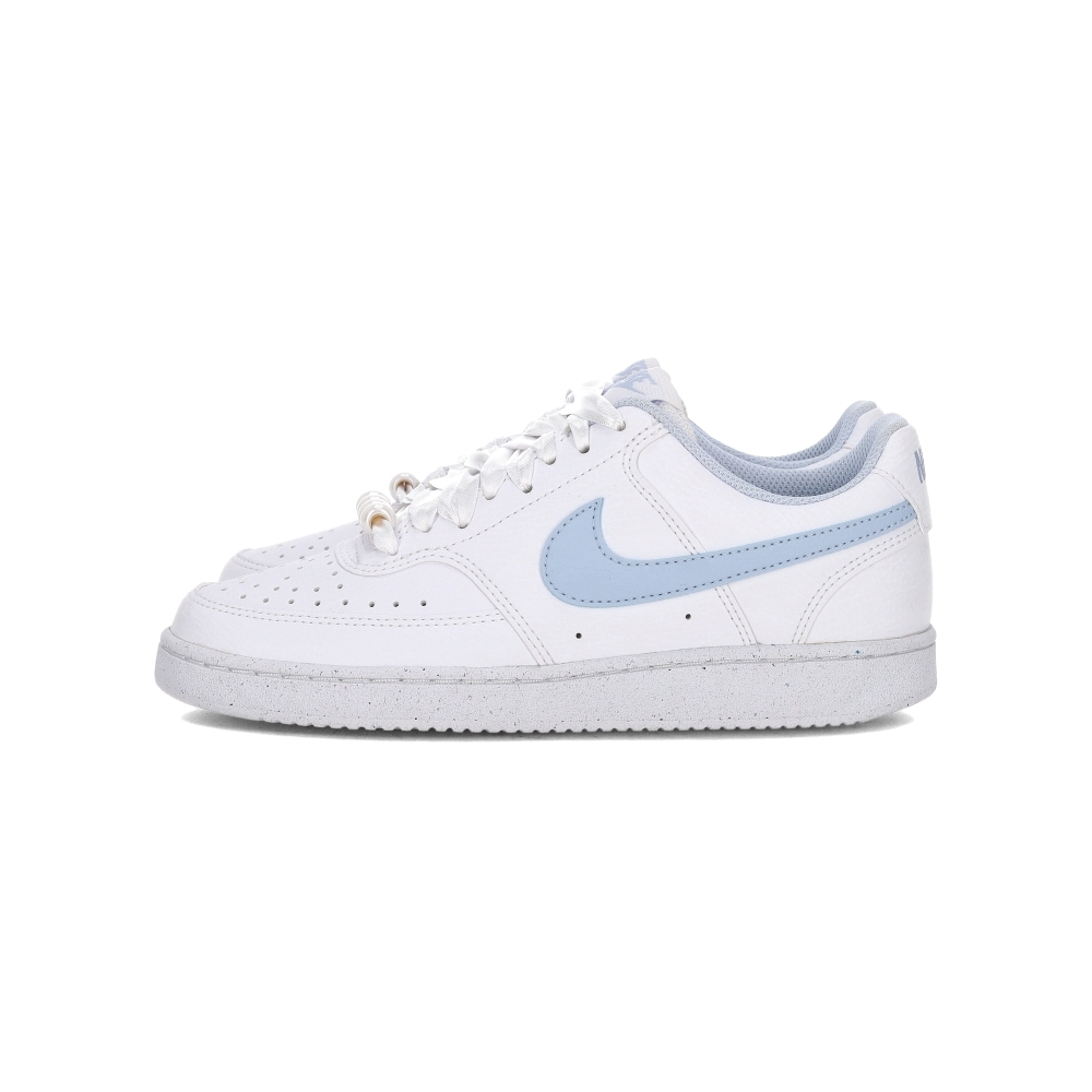 Nike Court Vision Lo LE 女鞋 白藍色 荔枝紋皮革 休閒鞋 IB6652-102