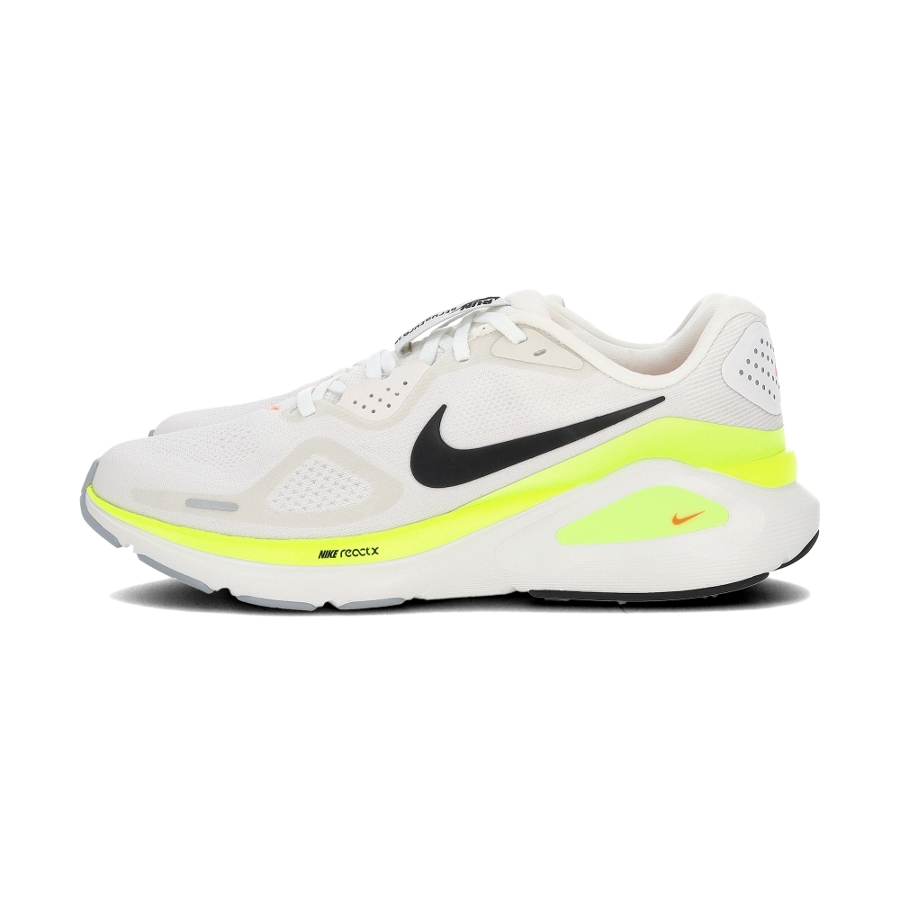 Nike Structure 26 男鞋 米白螢光綠色 緩震 穩定 透氣 路跑 運動 慢跑鞋 HJ1102-103