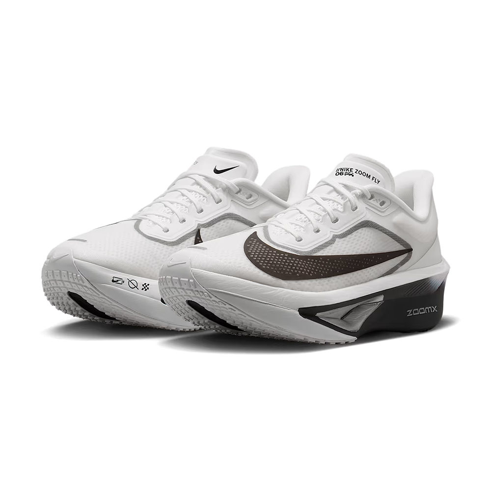 Nike W Zoom Fly 6 女鞋 白黑色 回彈 氣墊 競速 跑鞋 運動 慢跑鞋 FN8455-100