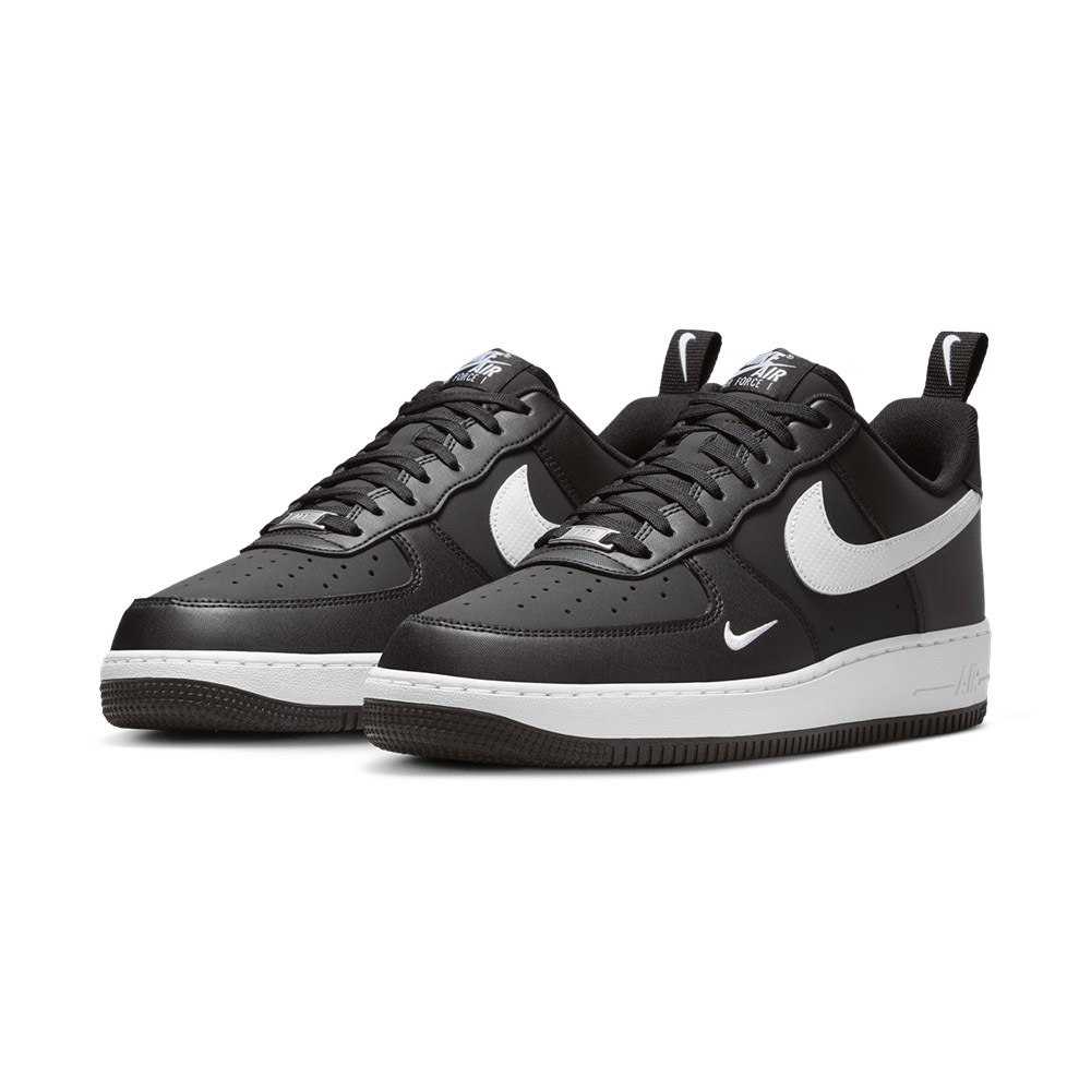 Nike Air Force 1'07 Tech Ess 男鞋 黑白色 皮革 AF1 運動 休閒鞋 IR5599-001