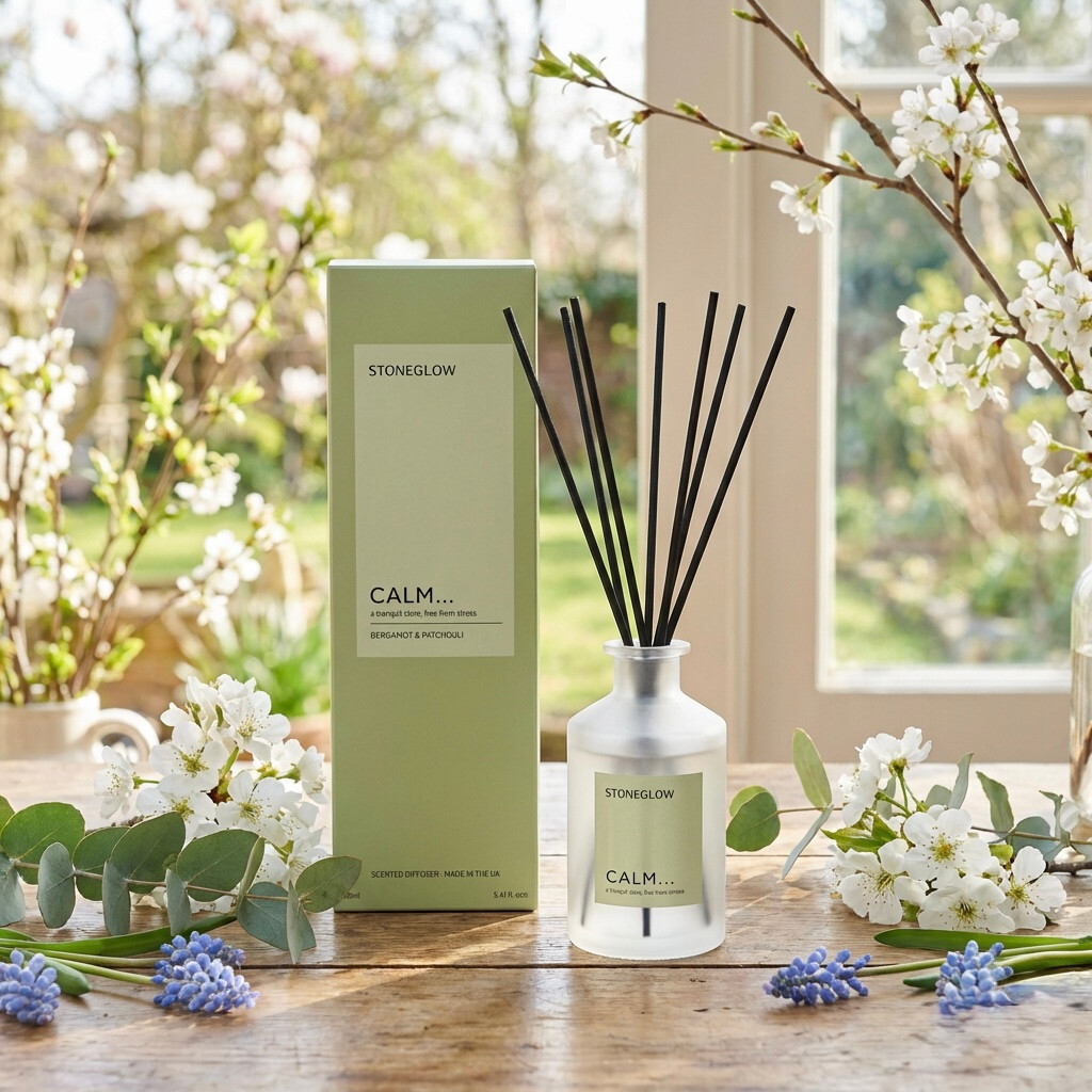 STONEGLOW Affirmations - Calm Bergamot & Patchouli Scented Reed Diffuser | 160ml