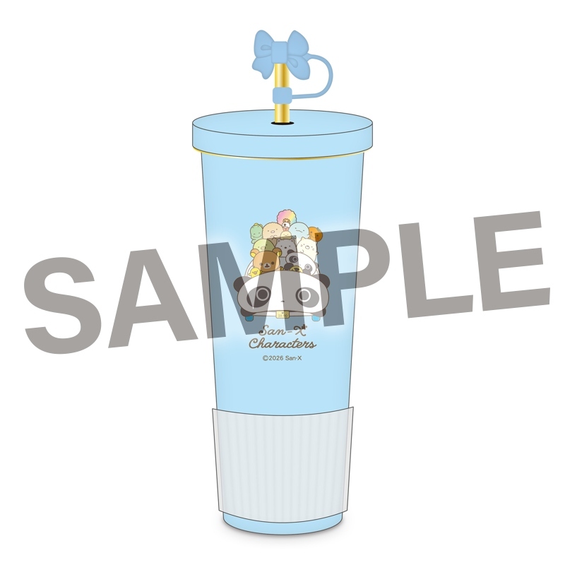 3X【82】San-X90週年紀念展in台灣-不鏽鋼隨行杯750ml-藍