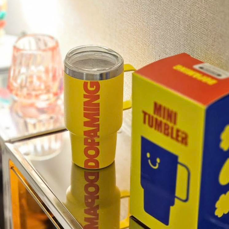 韓國 DOPAMING 迷你口袋保溫杯 78g 黃色
