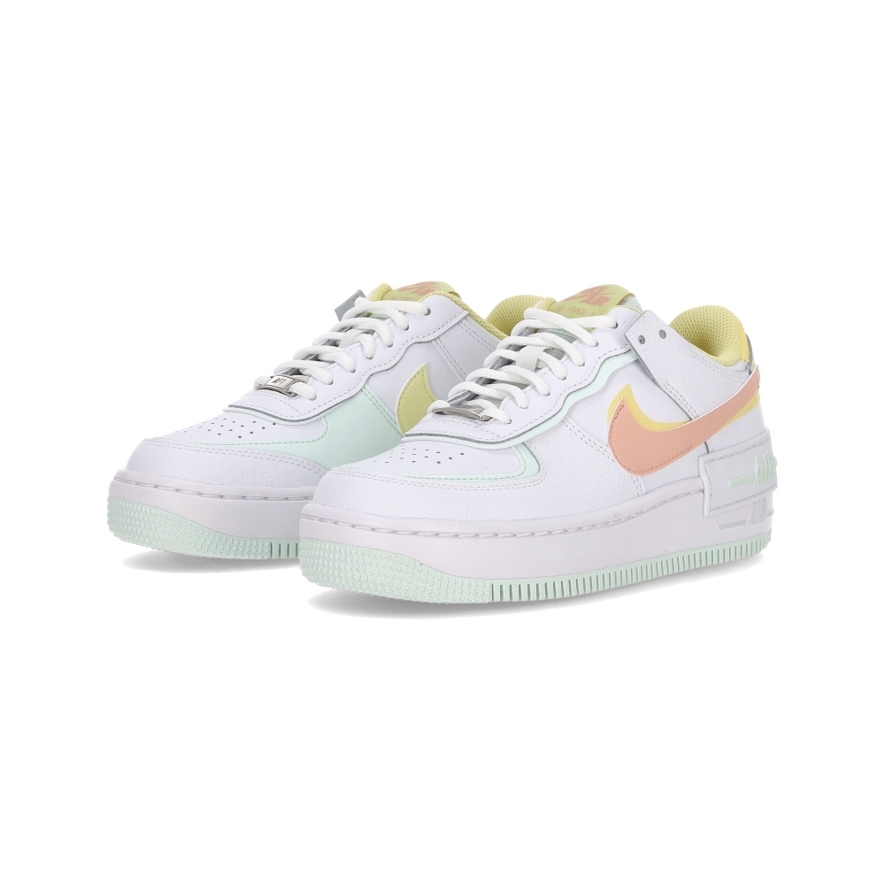 Nike AF1 Shadow 女鞋 白粉橘色 厚底 增高 解構 AF1 運動 休閒鞋 IV3221-181