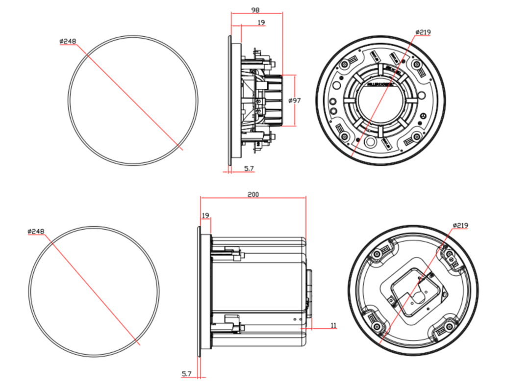 M&K Sound IC95 崁入式低音筒（In-Ceiling Speaker）