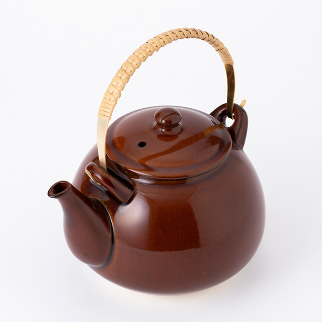 中川政七商店 - 萬古燒直火土瓶 / 茶壺 / 黃銅籐飴