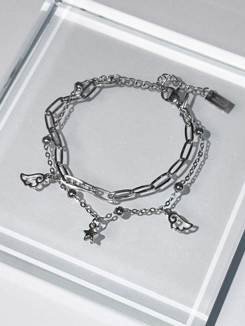 【限時優惠預訂】韓國MELTING HEART CLUB ANGEL WISH DROP BRACELET