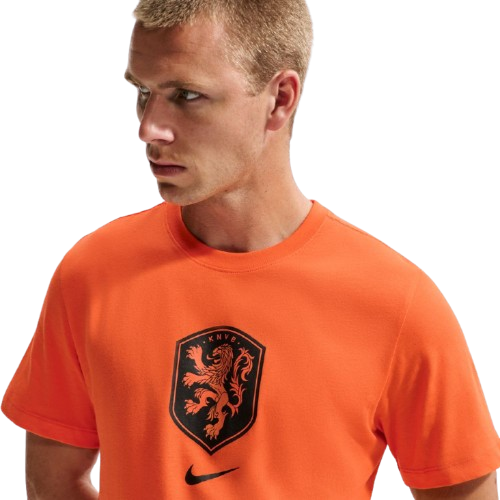 【官網限定】NIKE KNVB M NK CREST TEE 男足球短袖 世足 世界盃 橘 IH2189819