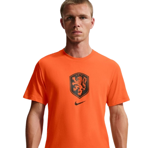 【官網限定】NIKE KNVB M NK CREST TEE 男足球短袖 世足 世界盃 橘 IH2189819