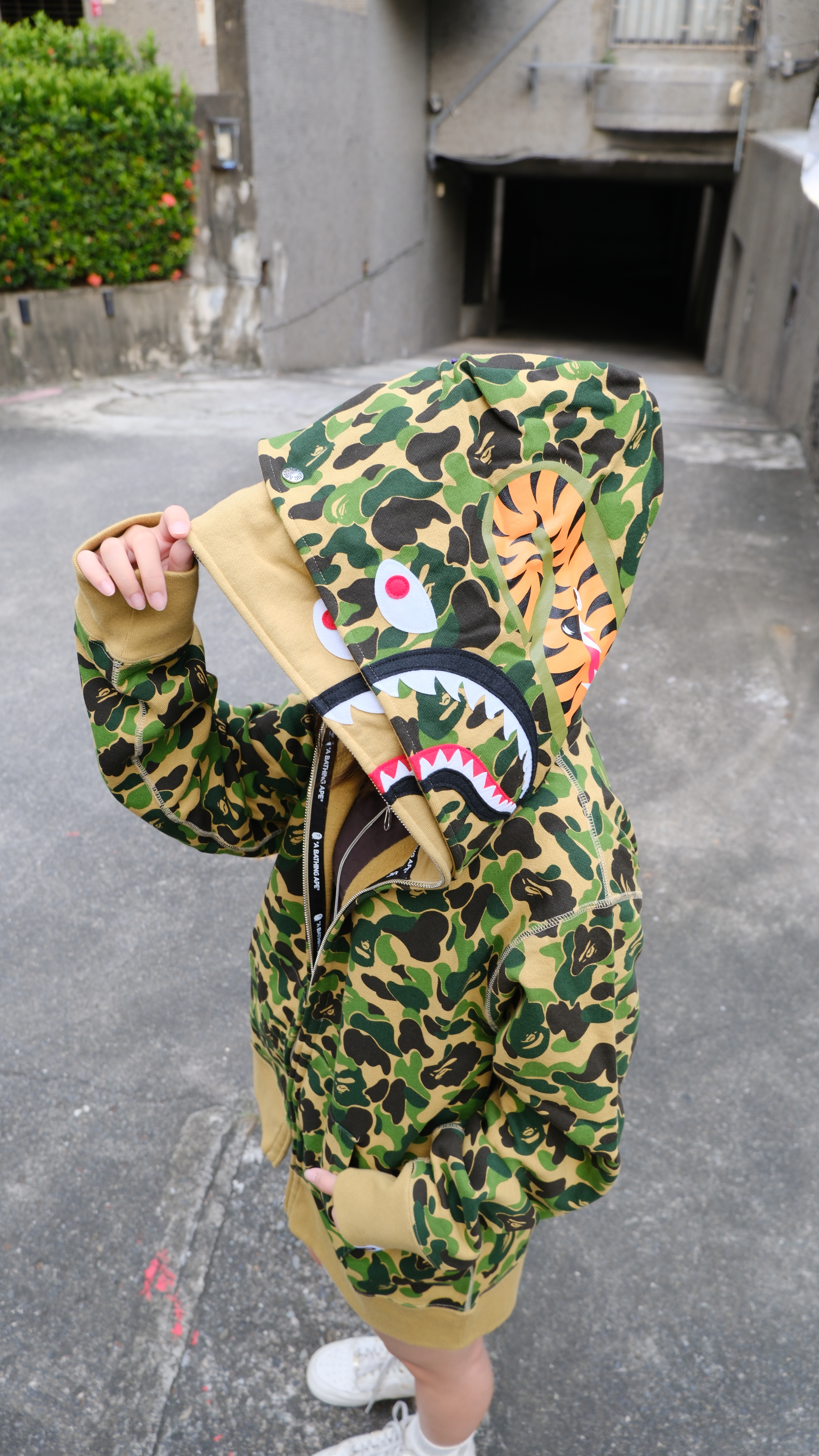BAPE ABC CAMO DOUBLE SHARK FULL ZIP HOODIE 雙頭 鯊魚外套 1M20115003