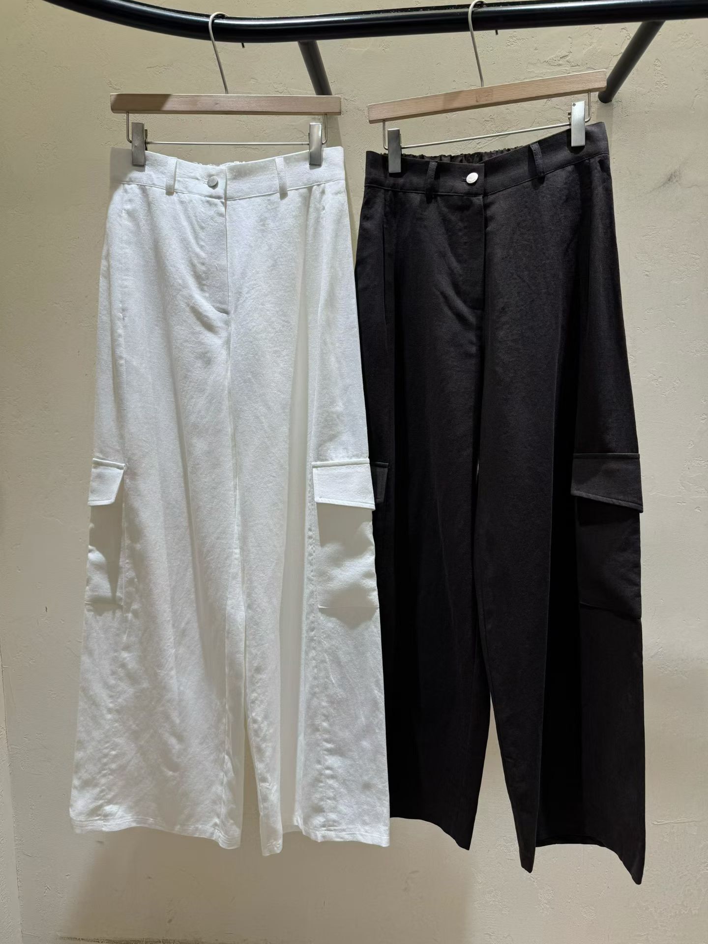 WJ6333 微工裝多口袋橡筋腰天絲休閑褲