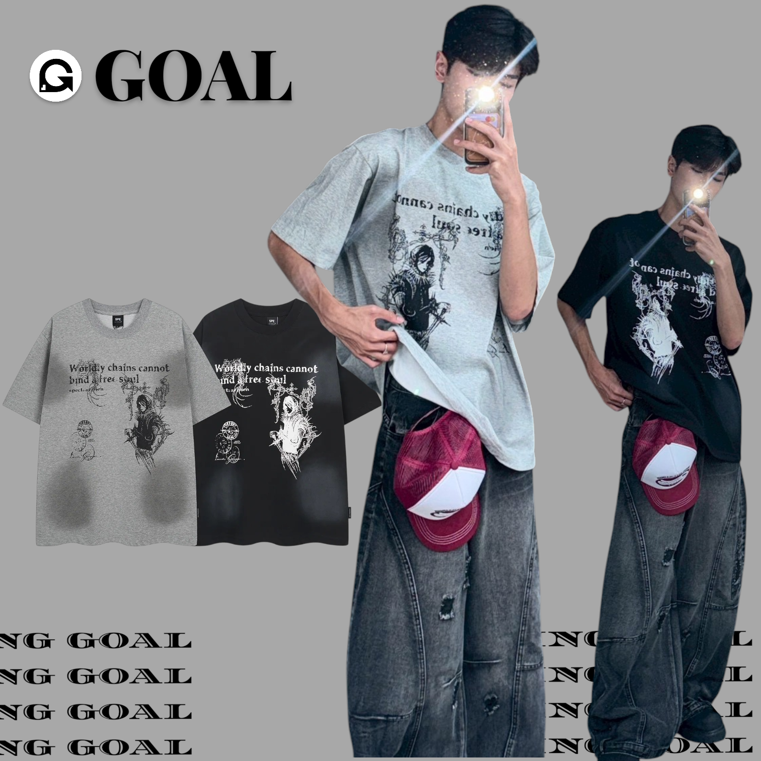 (GOAL) 美式重磅扎染短T SV 5656