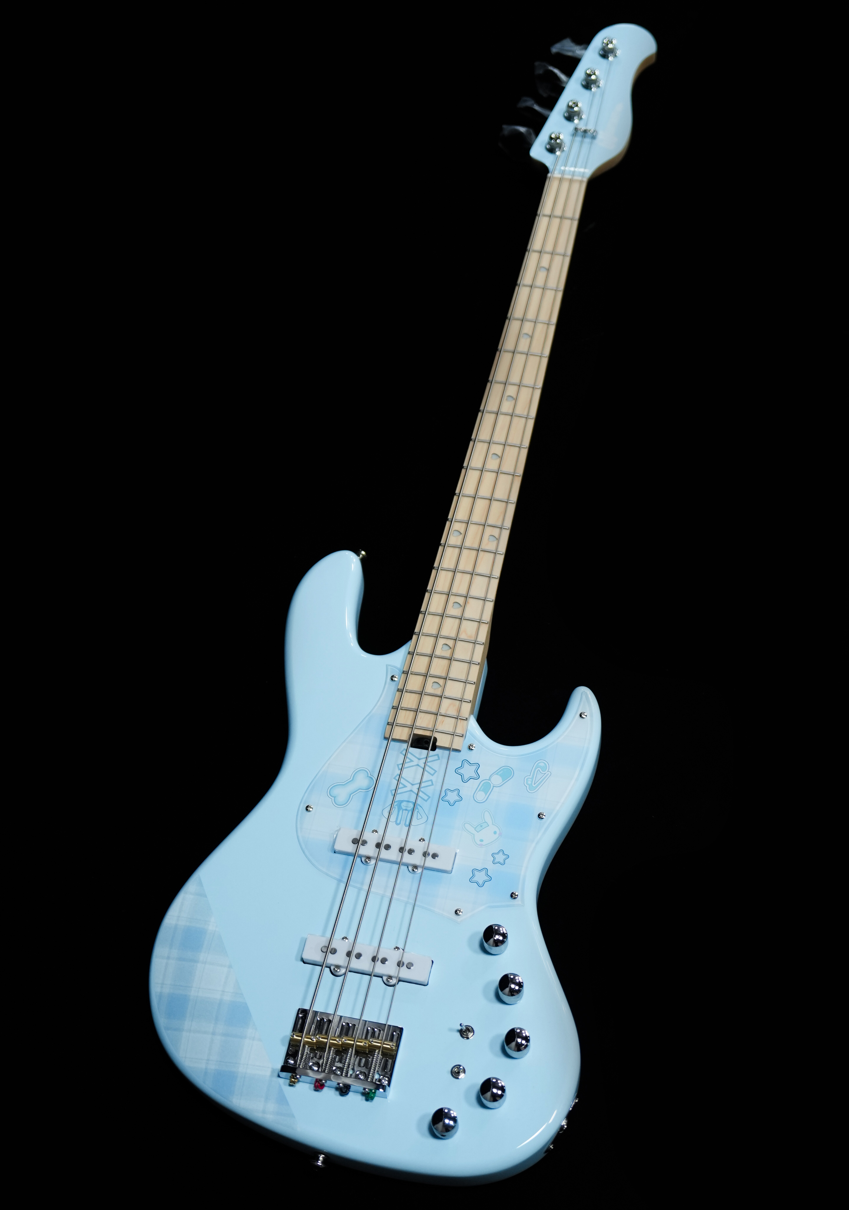 GU Guitars SRB KK421 Kyone Signature 四弦 電貝斯 小競 簽名款 藍色 主動式電路