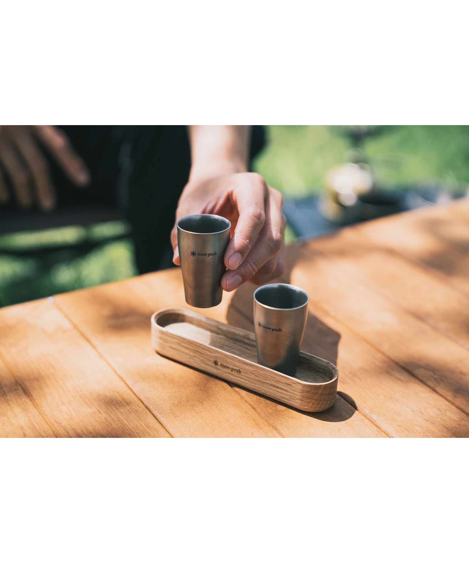 Snow Peak Titanium Shot Glass Duo FES-410