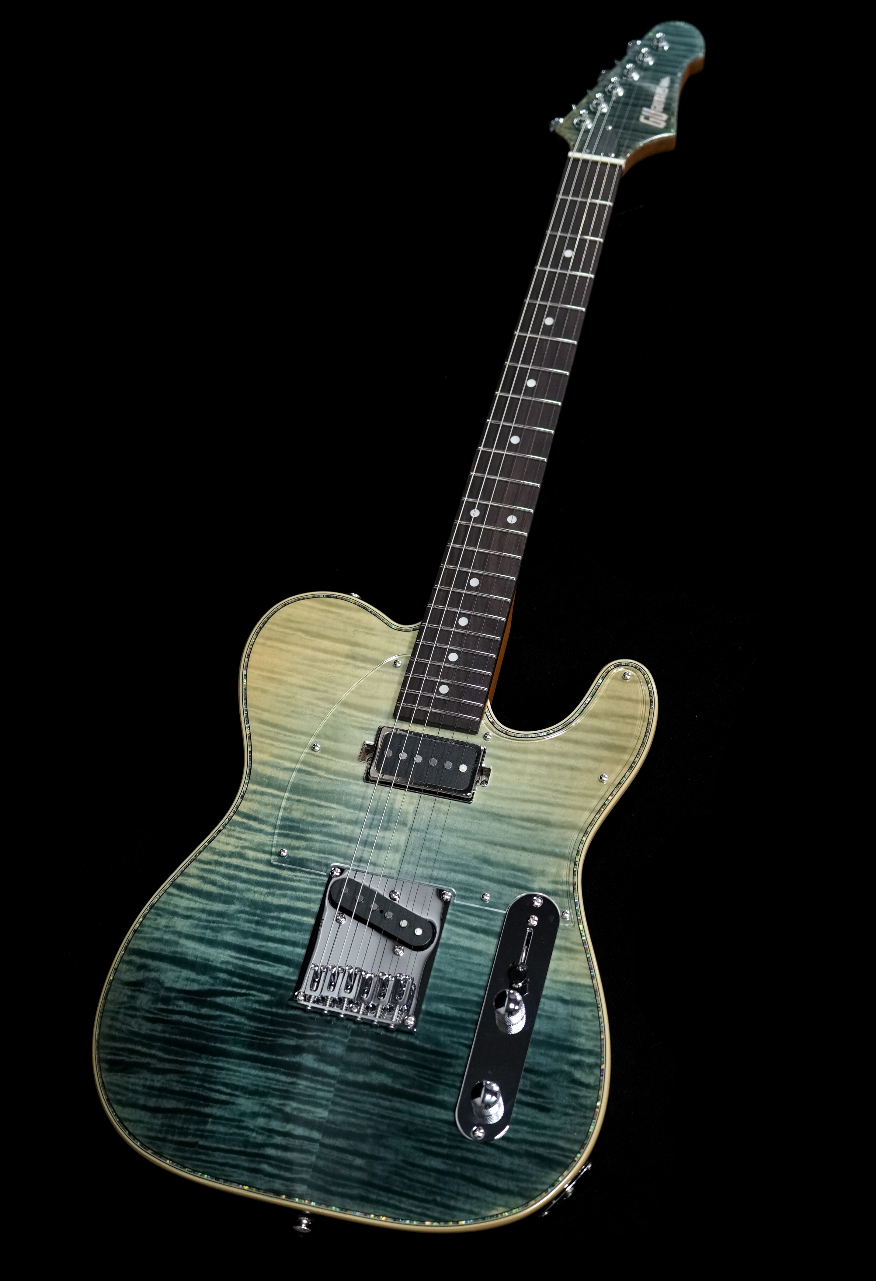 GU Guitars MG Seraphim MT3721R Tele 電 吉他 水墨漸層 虎纹 不鏽鋼琴衍 烤楓木