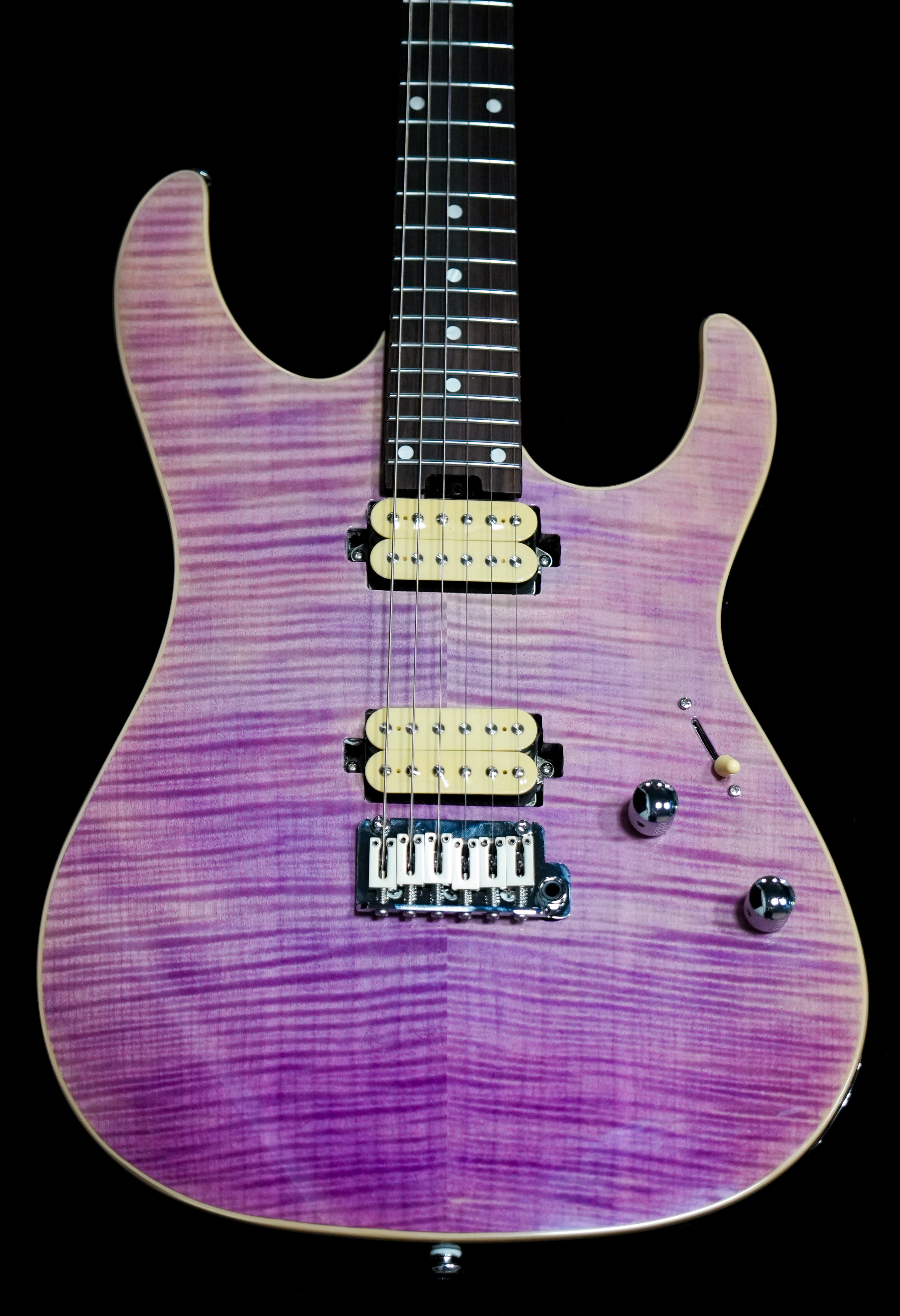 願望清單 GU Guitars MG Seraphim Modern 24 HH 電 吉他 海洋藍虎紋 烤楓木琴頸 24格 可切單