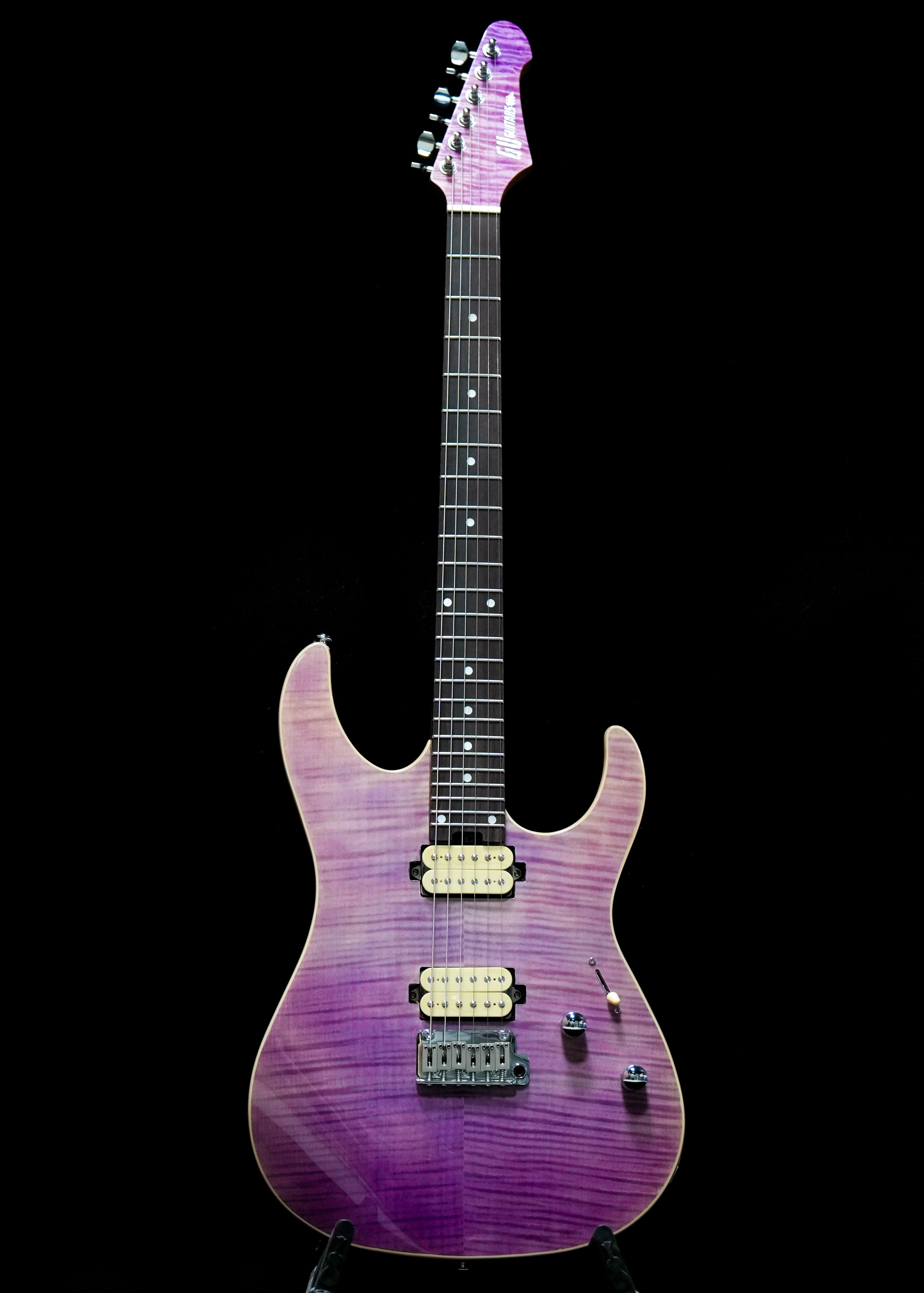 願望清單 GU Guitars MG Seraphim Modern 24 HH 電 吉他 海洋藍虎紋 烤楓木琴頸 24格 可切單