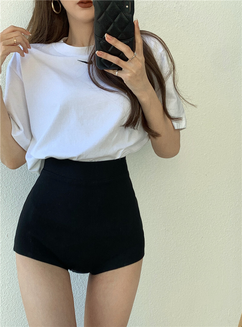 彈性挺版 高腰辣妹小短褲