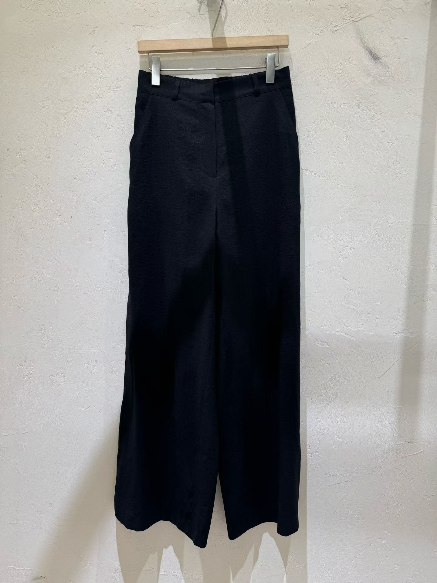 WJ6350 後橡筋西裝滑料長褲
