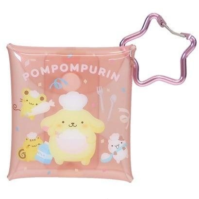 日本 Sanrio Pom Pom Purin 布甸狗 30周年生日紀念版 方形啪啪袋連星形爬山扣