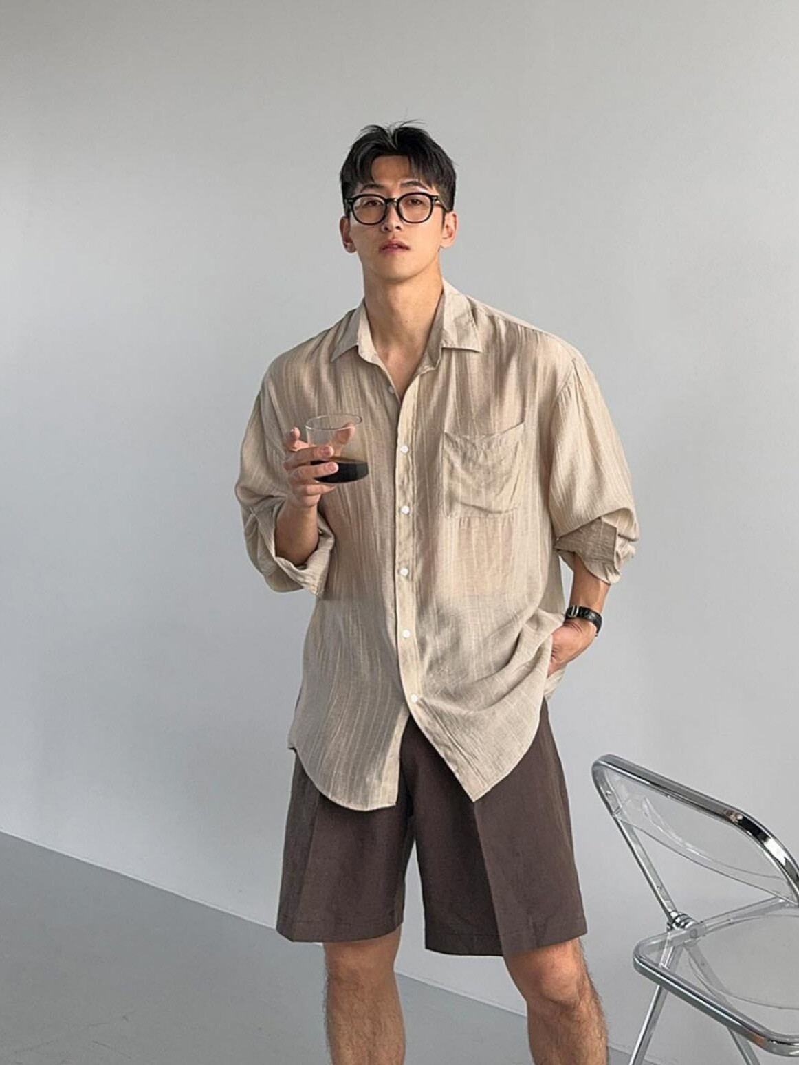 Russell striped linen shirt