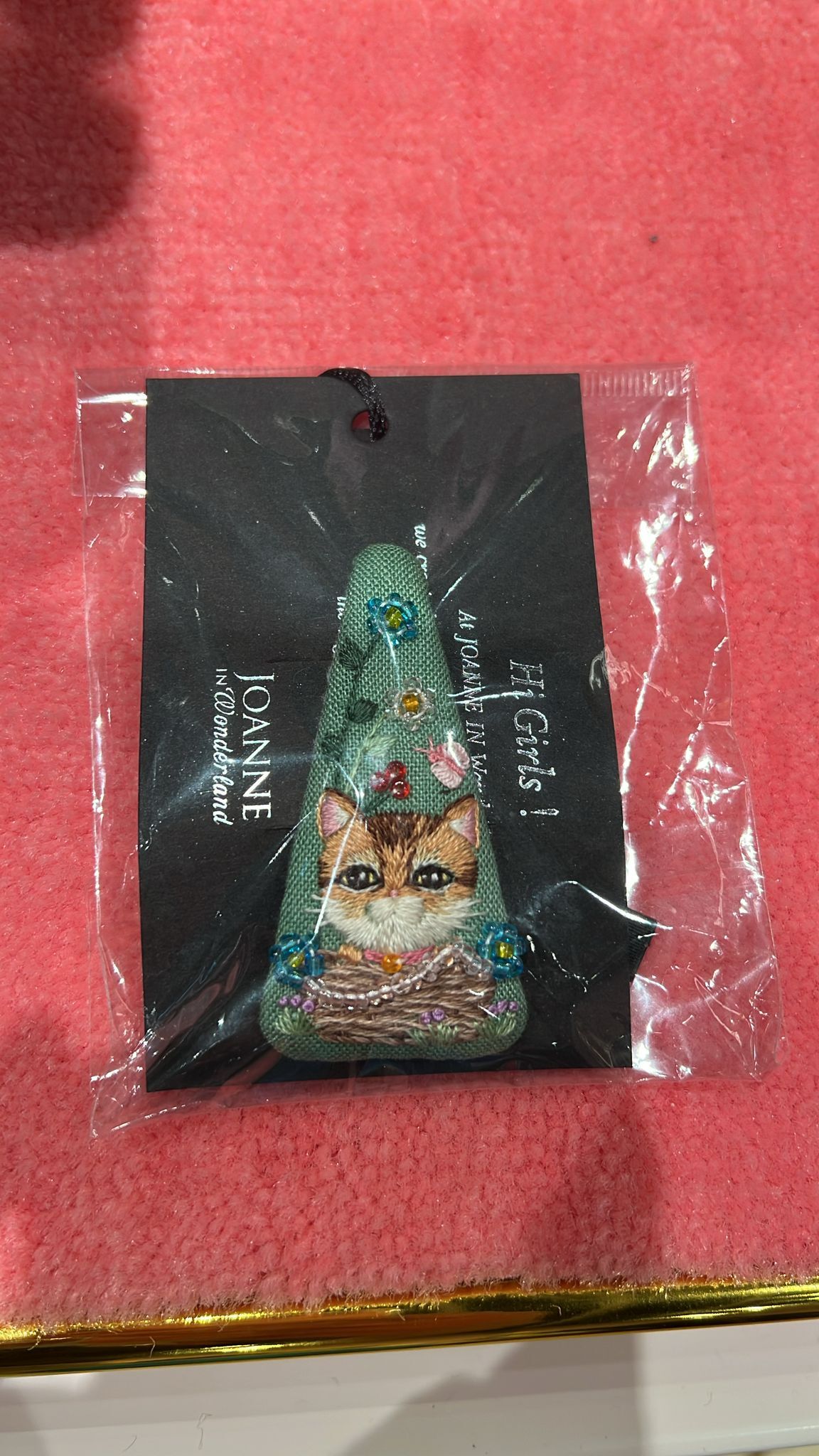 0630JW38-JOANNEINWONDERLAND-HAIRBAND-可愛綠色貓貓髮夾 (A38)