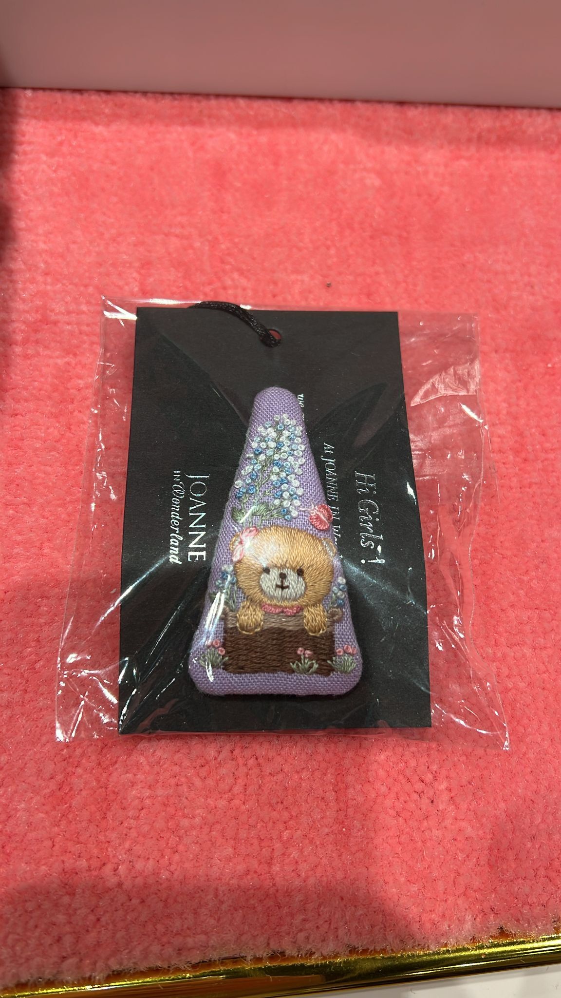 0630JW39-JOANNEINWONDERLAND-HAIRBAND-可愛紫色熊仔髮夾 (A39)