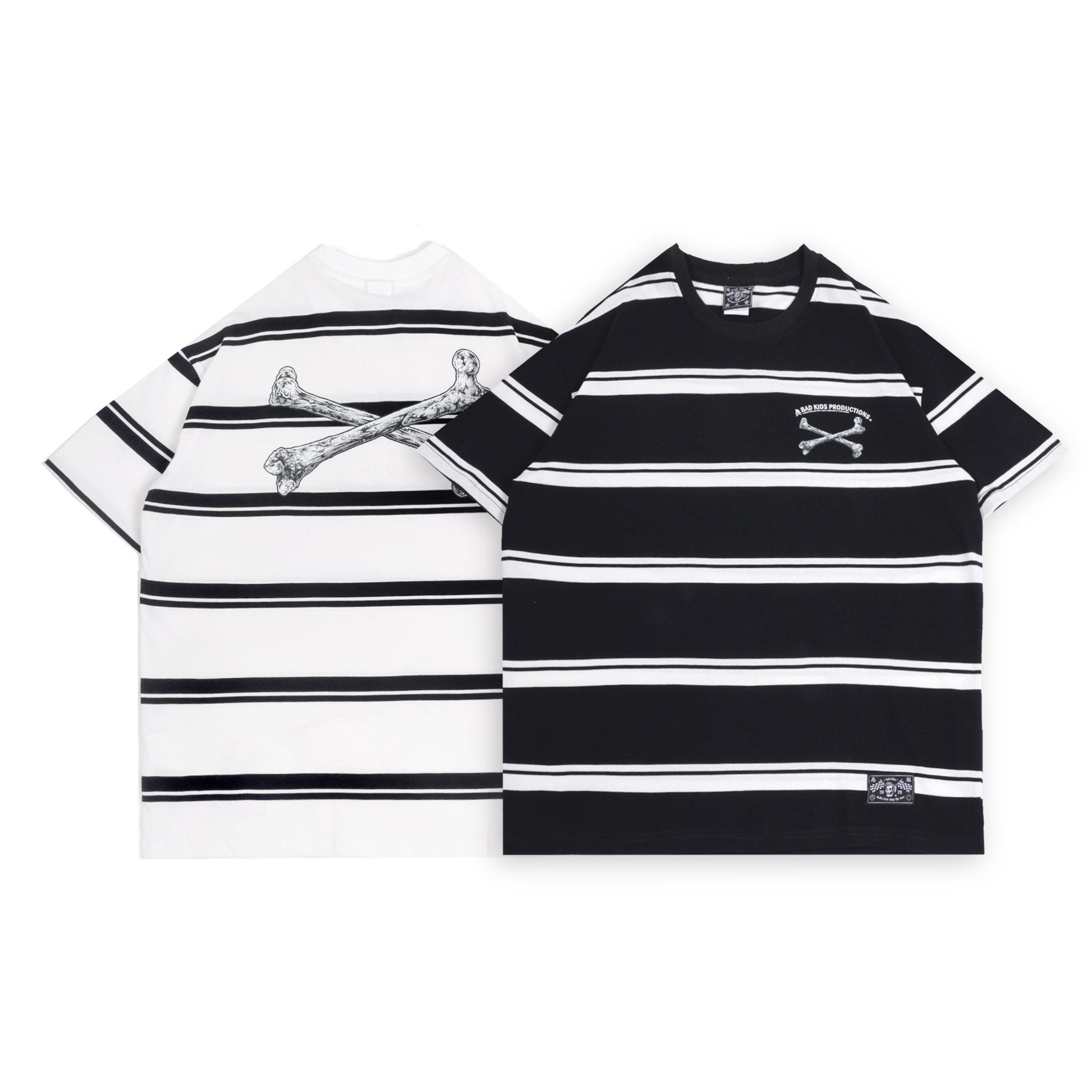 BAD KIDS 惡童 26S/S Stripe Tee (240g骷髏條紋Tee)