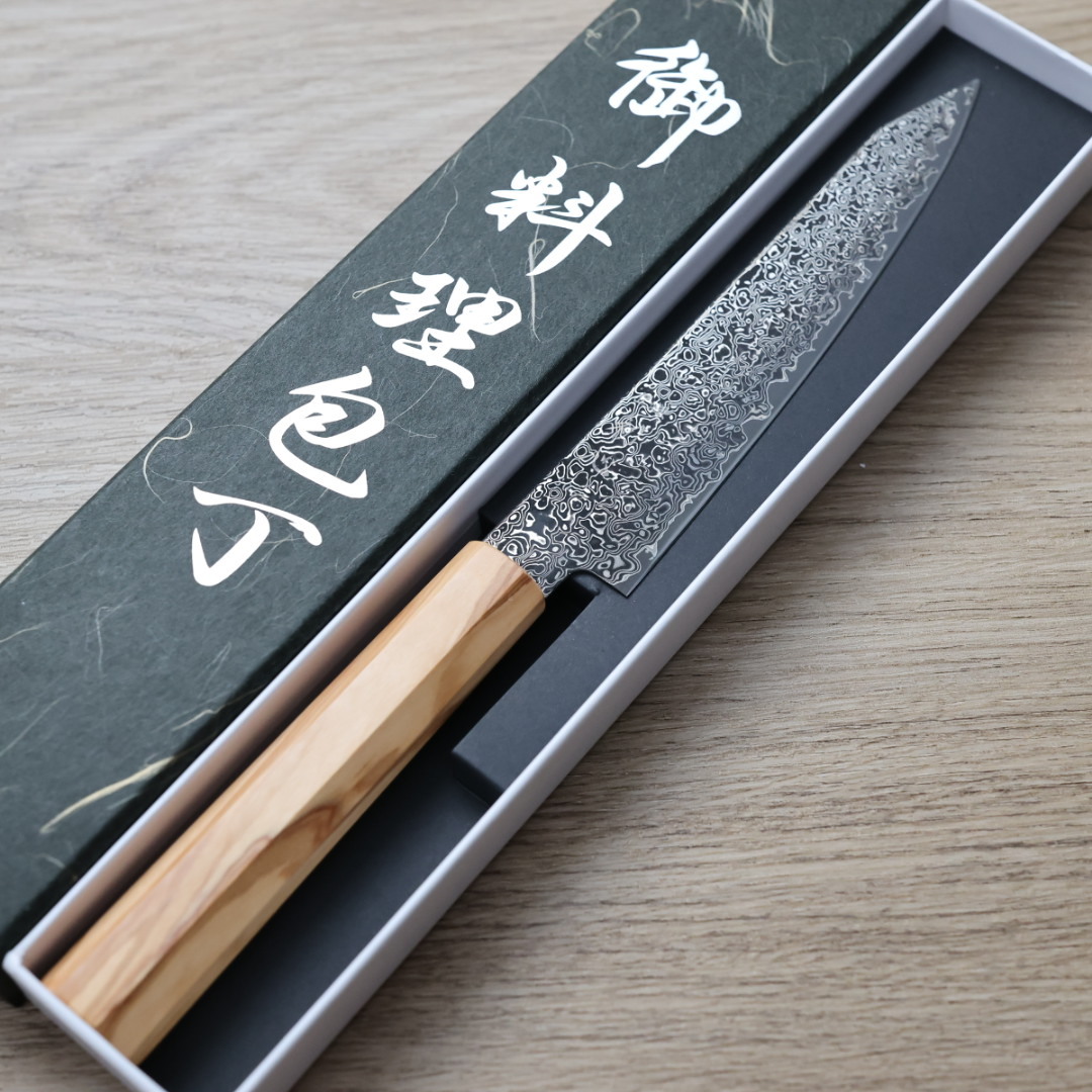 初心 細冰 切付蔬果 150mm SG2鋼 大馬士革