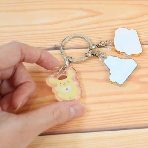 日本 Sanrio Pom Pom Purin 布甸狗 30周年生日紀念版 3件吊牌匙扣
