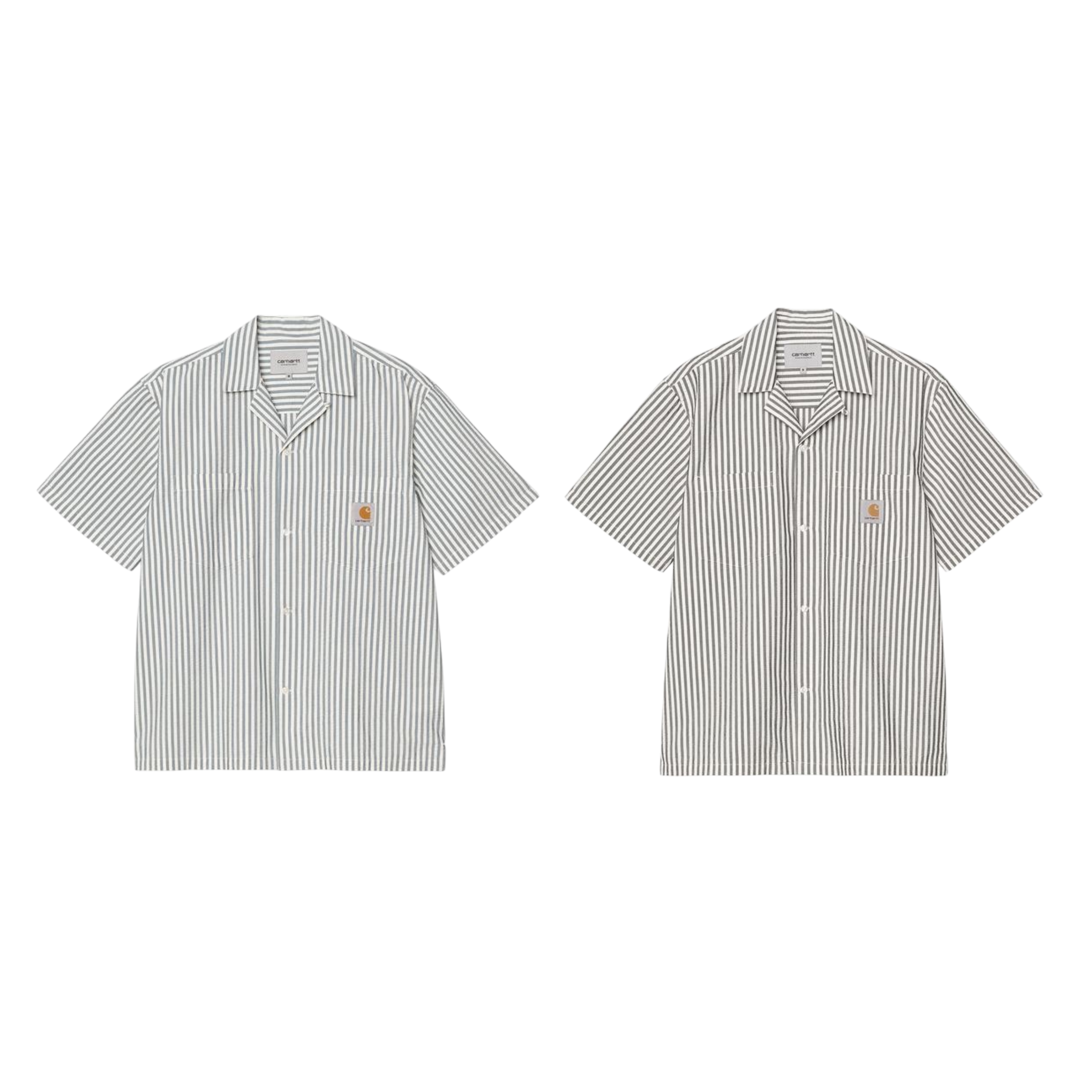 2026SS CARHARTT WIP S/S Leavel Shirt 泡泡紗 條紋 短袖 襯衫 現貨 I036203