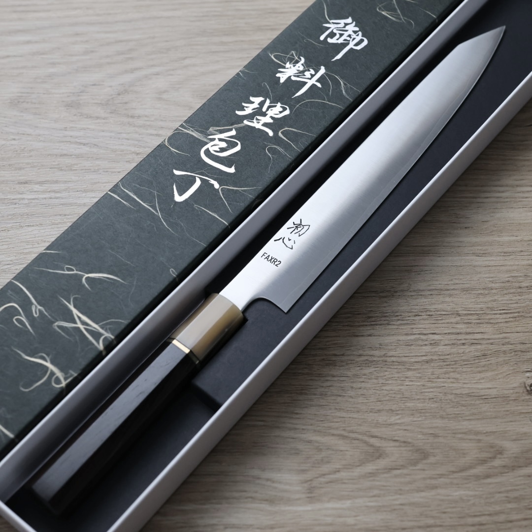 初心 切付筋引 240mm FAXR2鋼