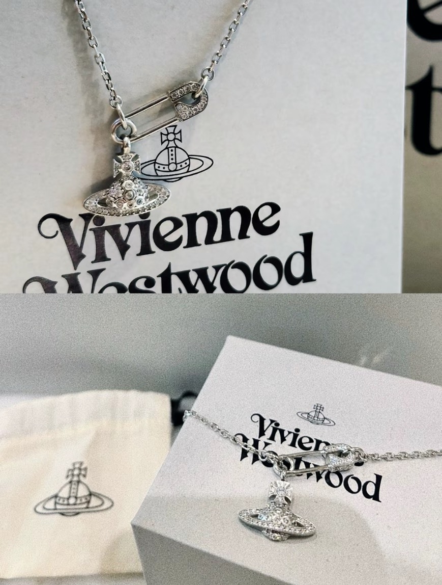 Vivienne Westwood 土星Logo別針項鍊