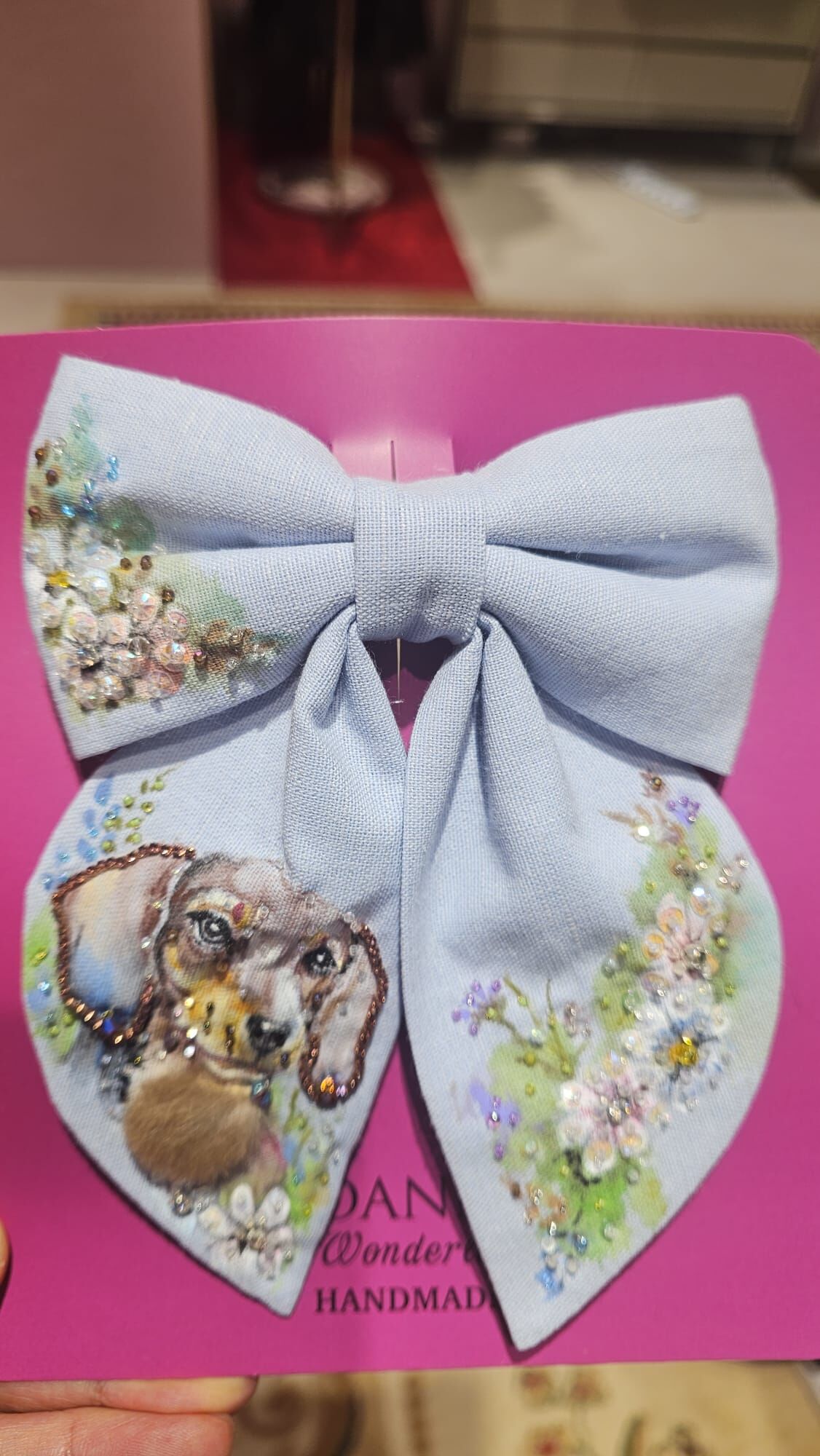 0630JW56-JOANNEINWONDERLAND-HAIRBAND-臘腸狗狗髮夾 (A56)