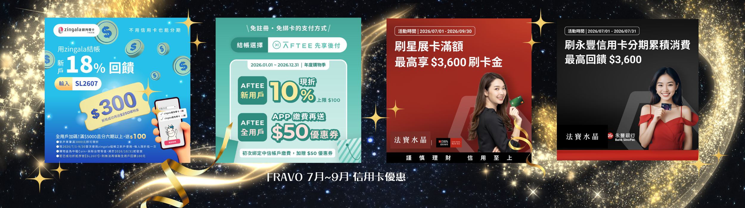 FRAVO 7月~9月 信用卡優惠