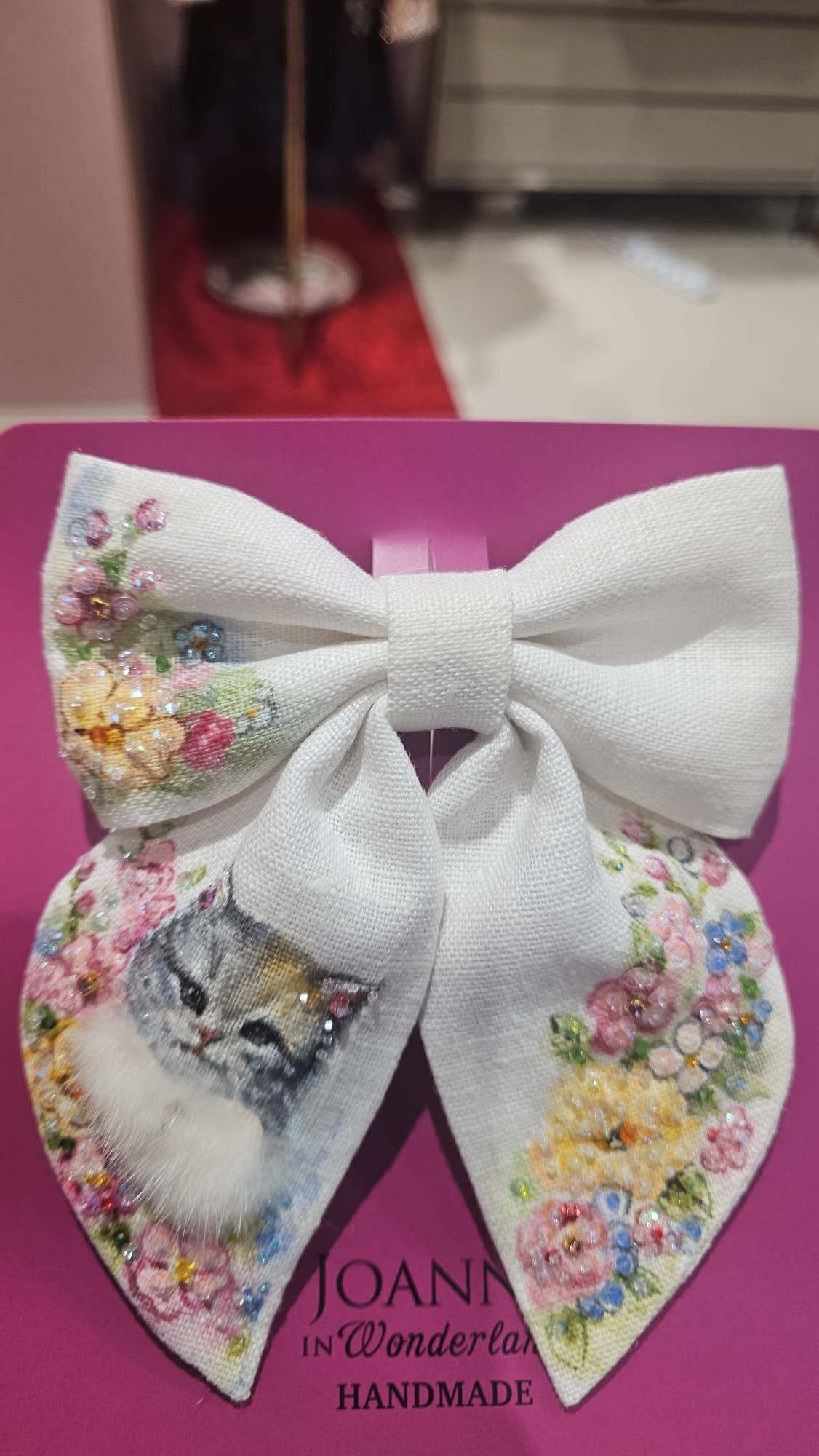 0630JW59-JOANNEINWONDERLAND-HAIRBAND-可愛黑白貓貓髮夾 (A59)