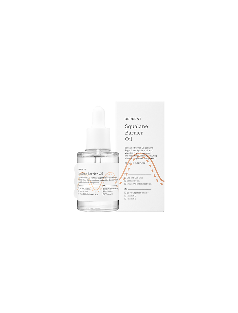 CA157 DERCENT Squalane Barrier Oil 角鯊烷修護精油 30ml (買2送1套裝共3支) EXP:27.09.04